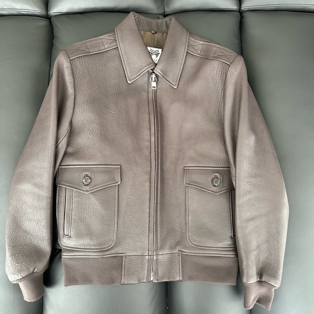 Falcon Garments A2 Leather Bomber Jacket (Goatskin)